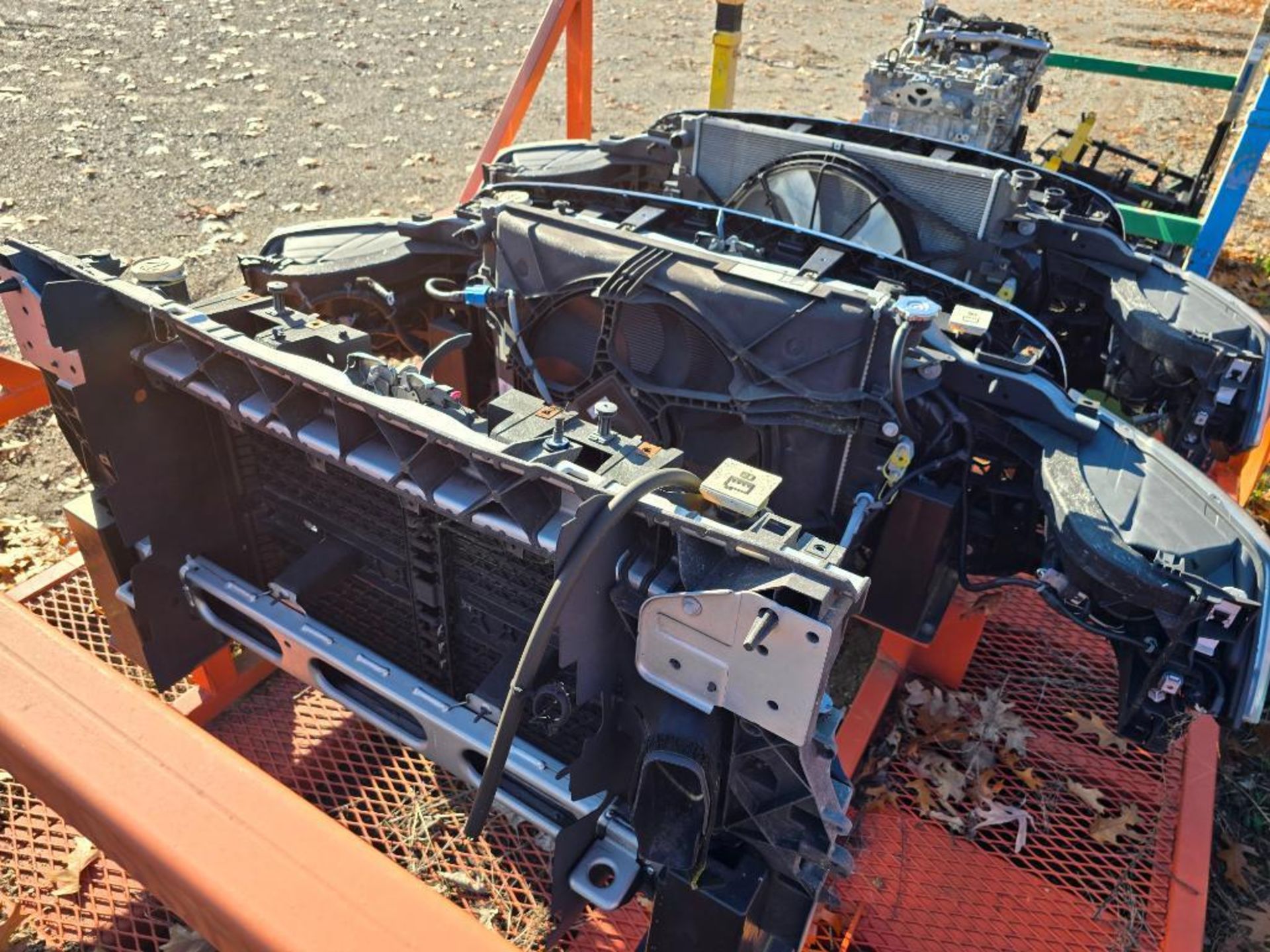 (4) Racks w/ (5) Ford Test Engines & (6) Dodge Truck Front End ...