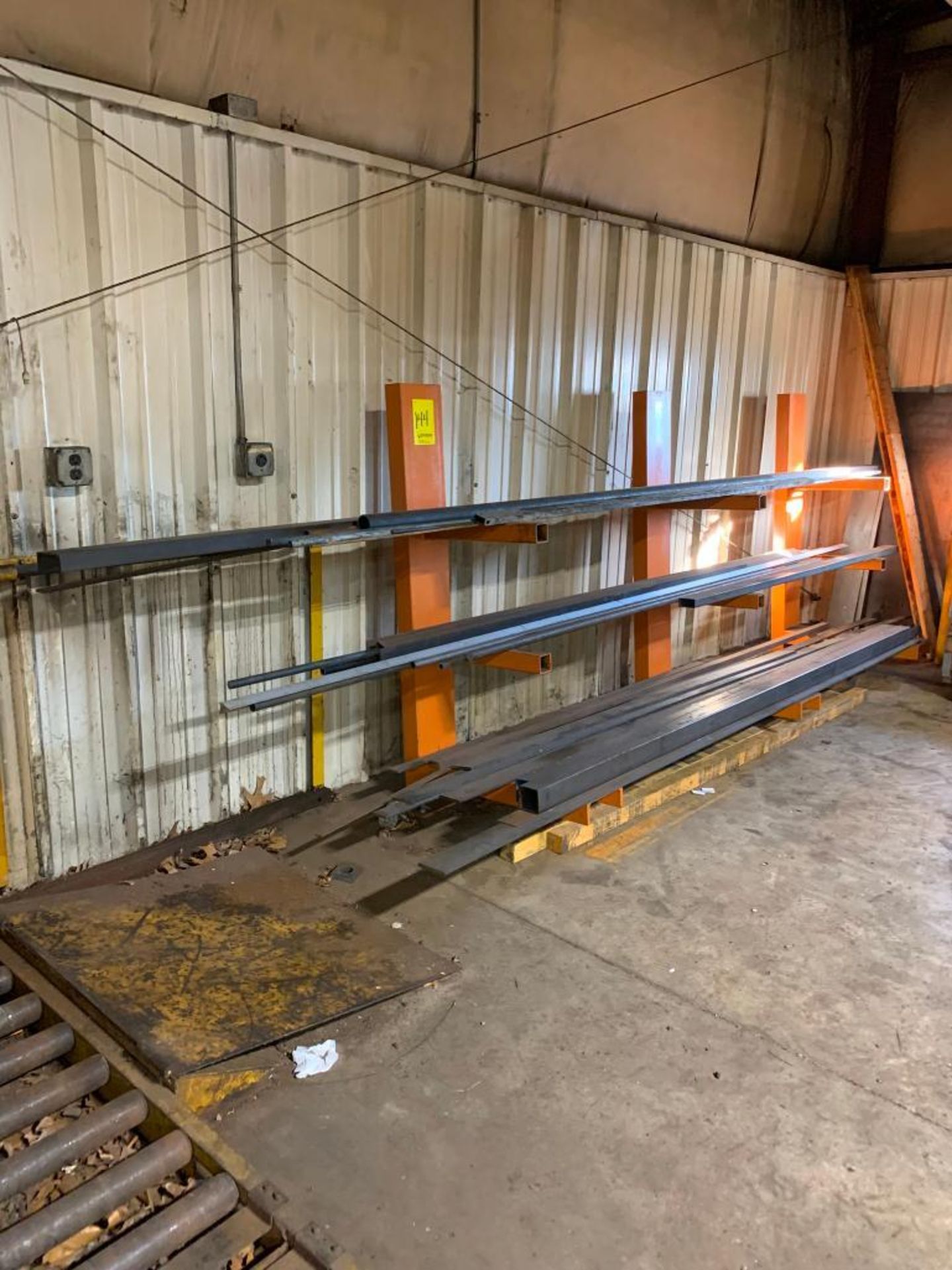 (2) Cantilever Steel Racks w/ Tube Stock, Small Steel Rack w/ Tube ...