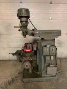 Tree Tool & Die Works Vertical Milling Machine, Model 2UVR, 41" X 10-1/2" T-Slot Table, 1-1/2-HP Mot