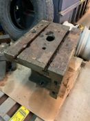 Pallet W/ 22" X 16" X 12" Machine Riser & 12" Machine Vise