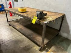 Rolling Work Bench w/ Wilton Vise ($10 Loading fee will be added to buyer's invoice)