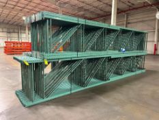 (30x) Teardrop Pallet Rack Uprights, 48" D X 282" T ($60 Loading fee will be added to buyer's invoic