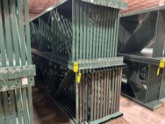 (30x) Teardrop Pallet Rack Uprights, 48" D X 20' T ($60 Loading fee will be added to buyer's invoice