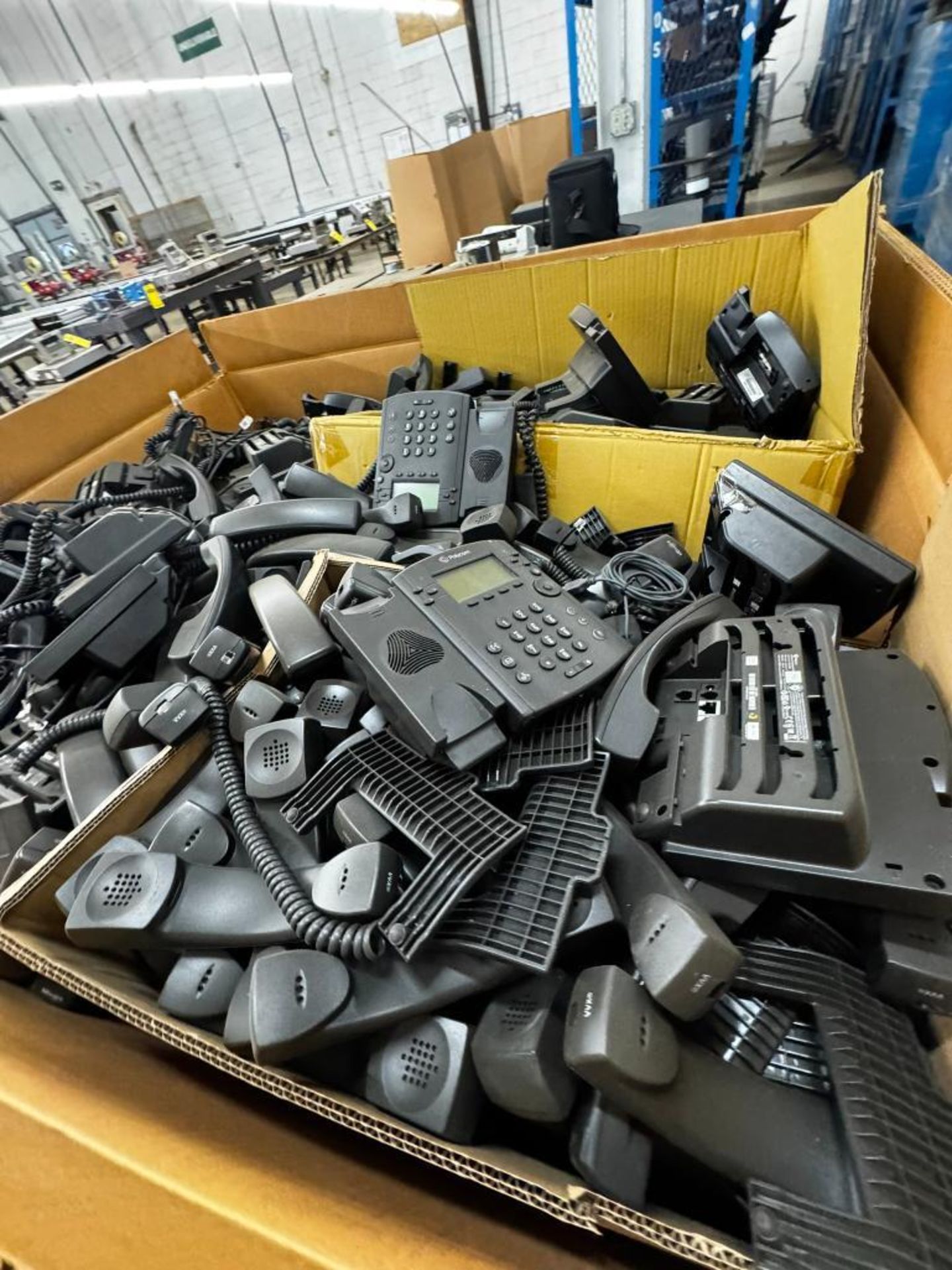 (2) Gaylord Boxes of Polycom Telephones