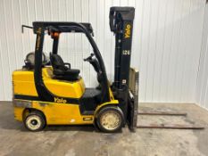 2019 Yale 8,000-LB. Capacity Forklift, Model GLC080VXNKAE098, S/N G818V04126T, LPG Fuel, Cushion Tir