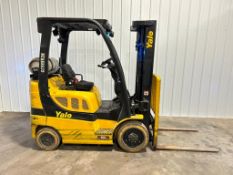 Yale 5,000-LB. Capacity Forklift, Model GLC050VXNV9E085, S/N A910V19652K, LPG Fuel, Non-Marking Cush