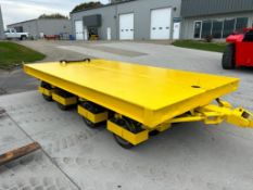 100,000-LB. Capacity Transfer Cart, 181" Long X 102" Wide Platform, 67" Folding Tow Points on Each S