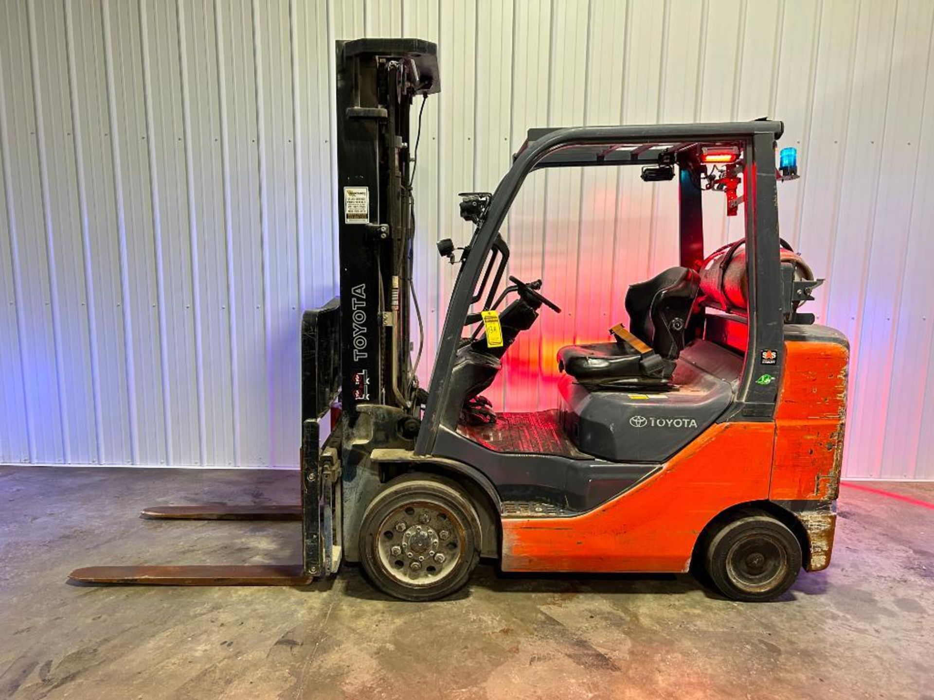 2019 Toyota 6,000-LB. Capacity Forklift, Model 8FGCU30, S/M 74063, LPG ...