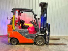 2019 Toyota 6,000-LB. Capacity Forklift, Model 8FGCU30, S/M 74063, LPG Fuel, Cushion Tires, 3-Stage