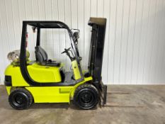 Clark 5,000-LB. Capacity Forklift, Model CMP 25, S/N CMP230L-440-6872, LPG Fuel, Solid Pneumatic Tir