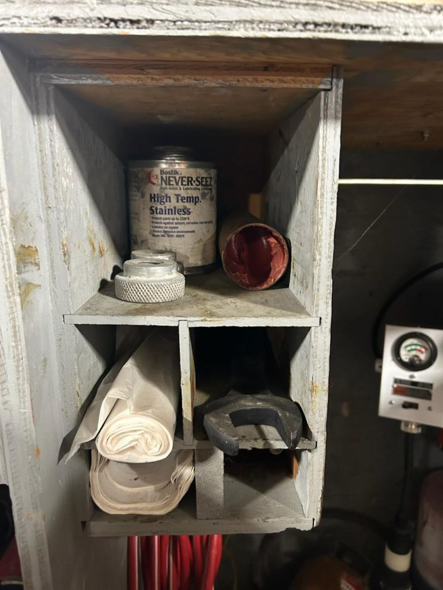 Cabinet w/ Milwaukee Dymo-Rig Diamond Coring Stand 4130 w/ Milwaukee ...