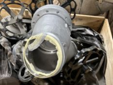 (x5) 6" Y-Type Strainer/Balancing Valves, Model 1.0619+N, DN150, PN40 & Used Gate Valve