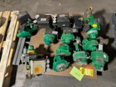 Pallet of (10) Fisher Valves, Fisher 513RGS Valve, Fisher Controls Actuator 513R, 513RGS