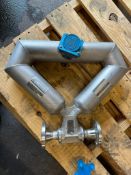(F) Micro Motion CMF100 Mass Flow Sensor, Model CMF100M328NU
