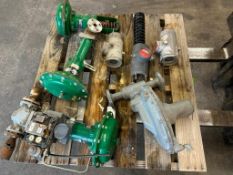 (F) Pallet of Fisher Control Valves, Parts, Regulator, & More