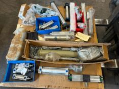 (F) Pallet of Cylinders, SMC, Pneumax, Fabco, Festo, & More