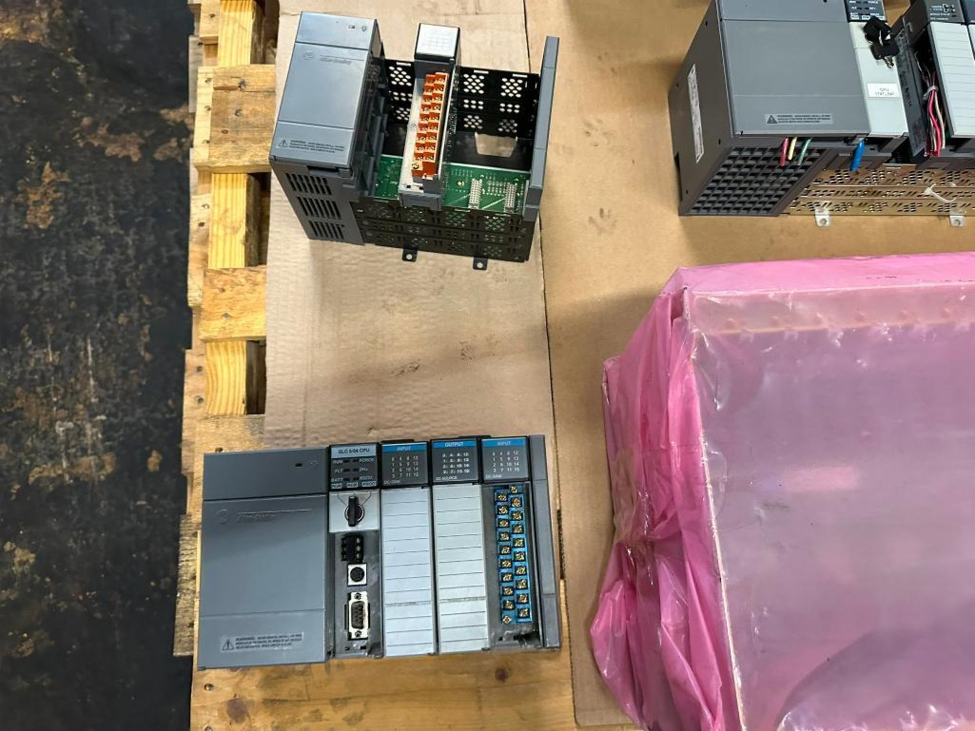 (F) Pallet of Allen-Bradley Racks & Modules, (4) SLC 5/04 CPU Processor ...