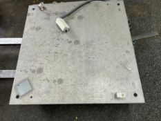 (F) Pallet w/ (2) General Electric SS Scale Platforms, 4' X 4'