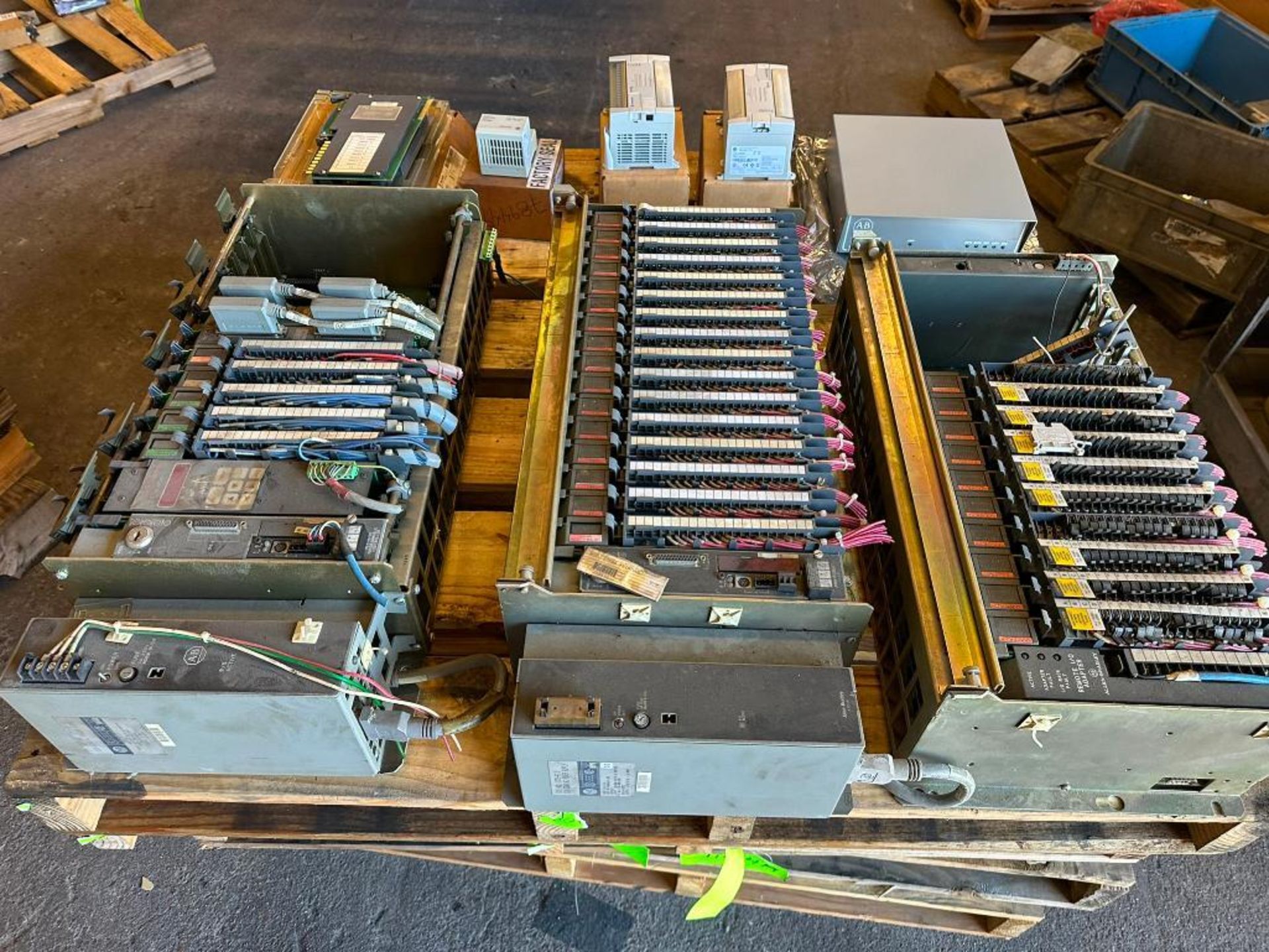 (FJ) Pallet of Allen-Bradley 1771 Slot Racks, Data Highway Interface ...