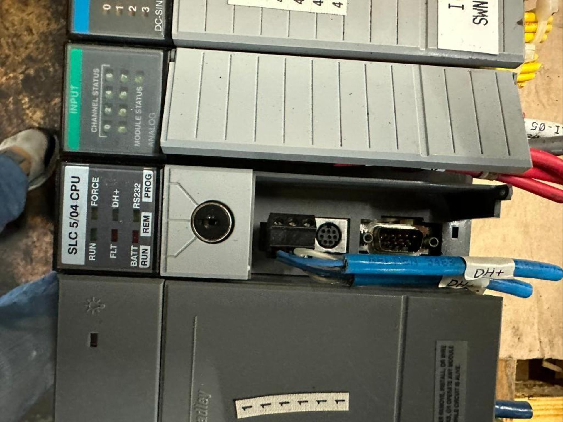 (F) Pallet of Allen-Bradley Racks & Modules, (4) SLC 5/04 CPU Processor ...