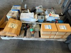 (F) Pallet of Misc. Air, Fluid, & Control Valves, Seals, Transmitters, Drexelbrook, Asco, Ashcroft,