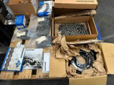 (F) Pallet of Roller Chain, Diamond, Sapphire, (1) Brake Assy.
