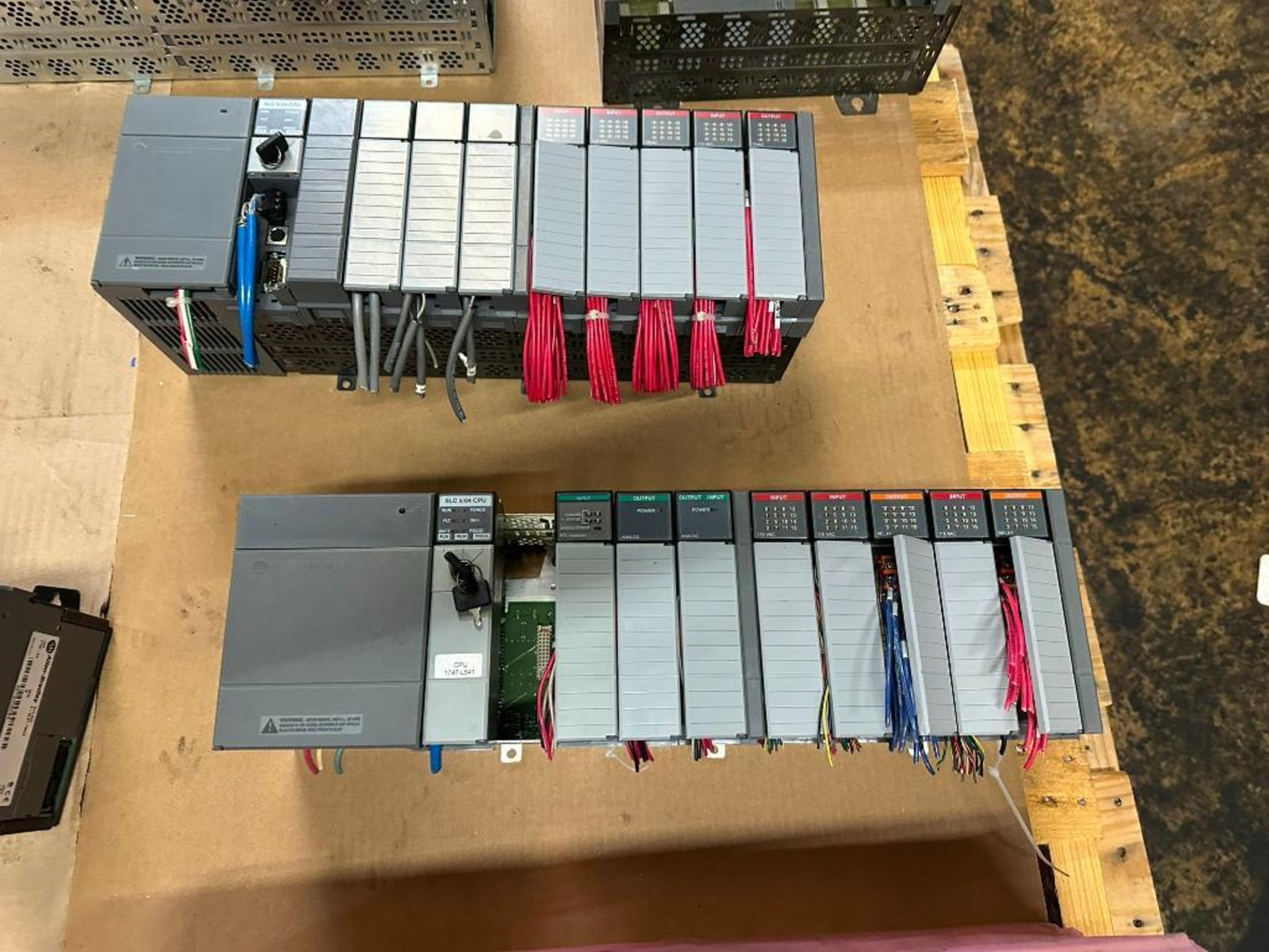 (F) Pallet of Allen-Bradley Racks & Modules, (4) SLC 5/04 CPU Processor ...