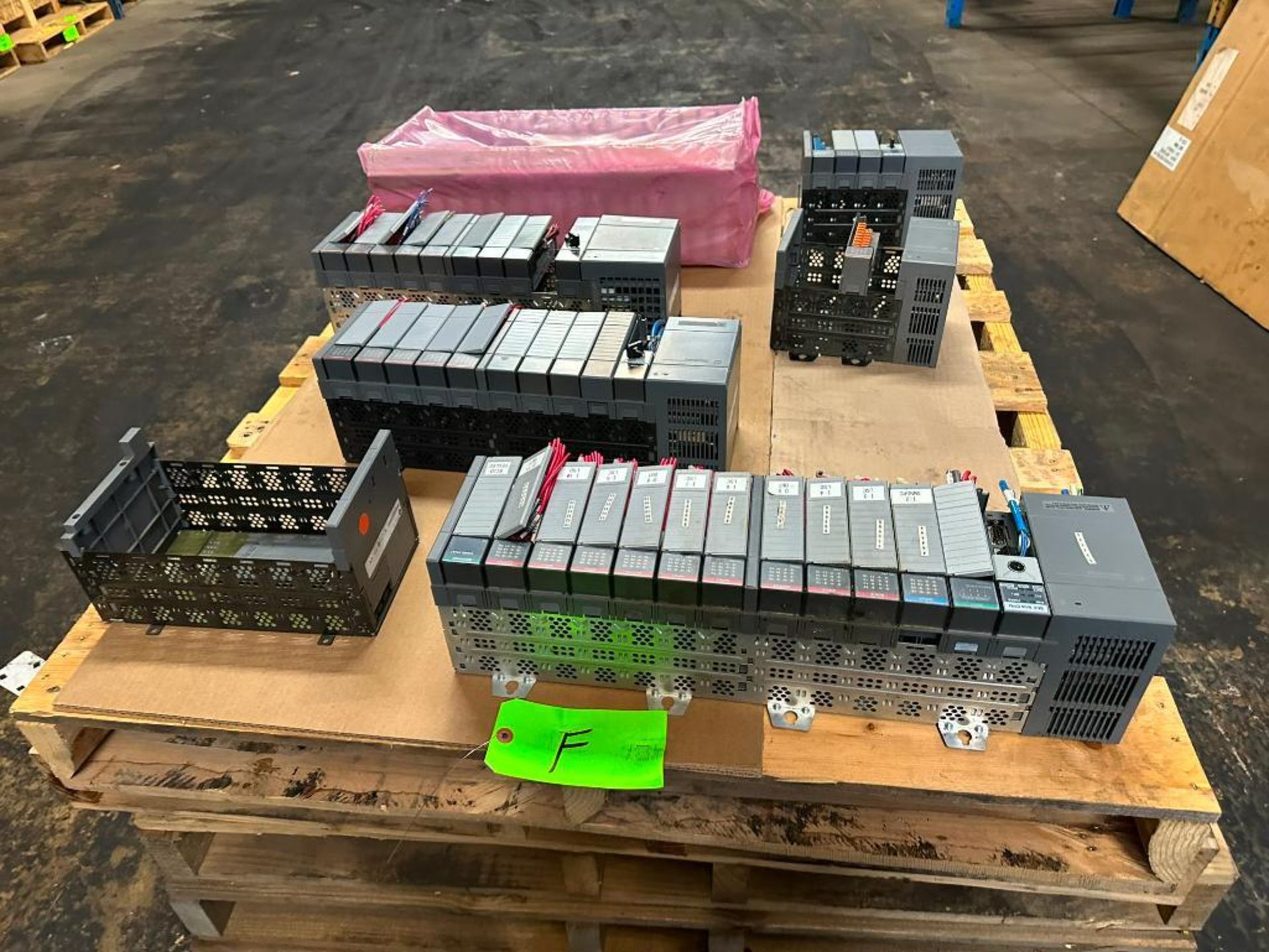 (F) Pallet of Allen-Bradley Racks & Modules, (4) SLC 5/04 CPU Processor ...