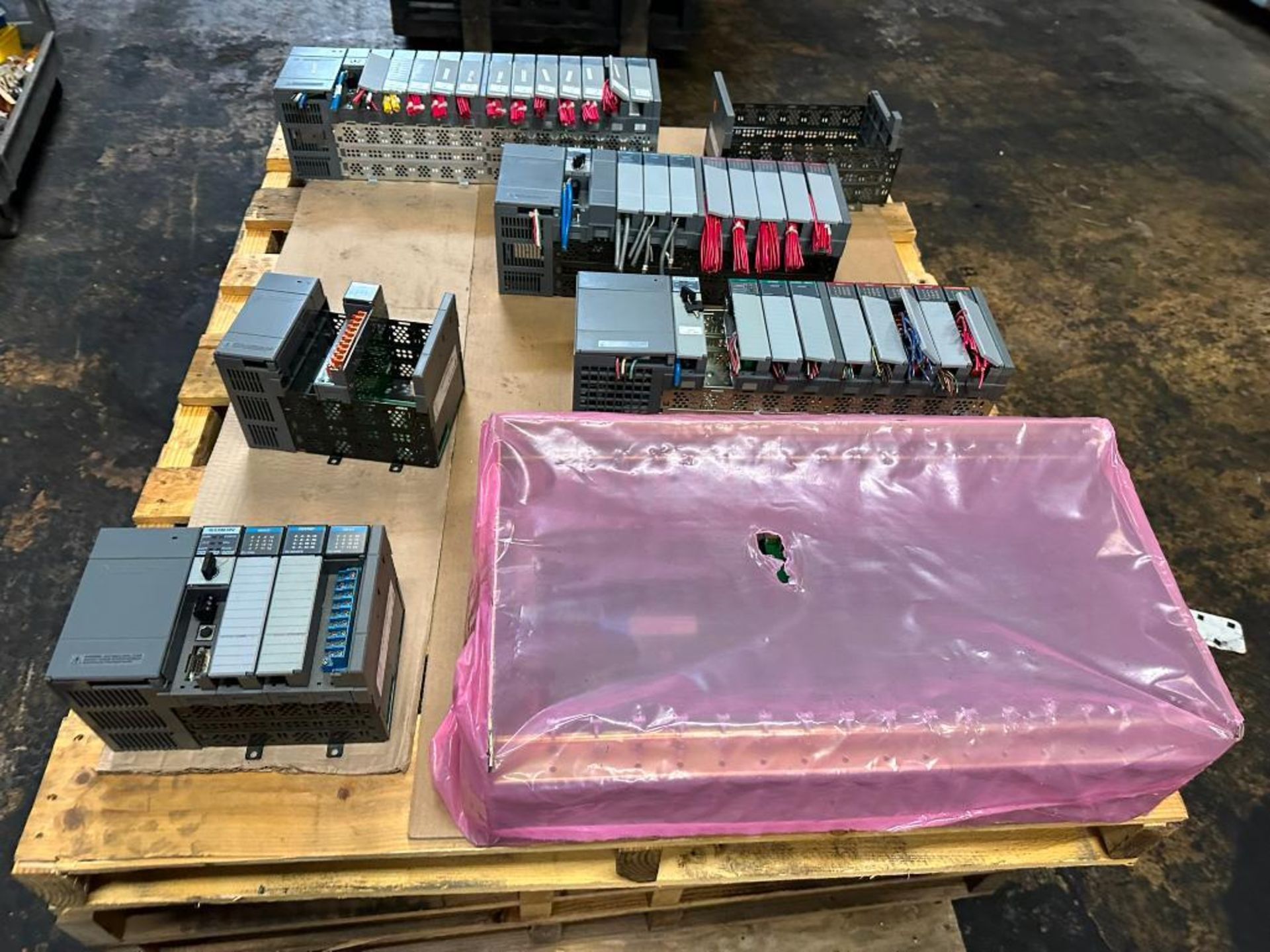 (F) Pallet of Allen-Bradley Racks & Modules, (4) SLC 5/04 CPU Processor ...