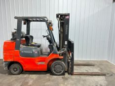 Toyota 8,000-LB. Capacity Forklift, Model 7FGCU35, S/N 71521, LPG Fuel, 3-Stage Mast, 187" Lift Heig