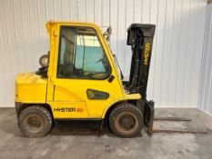 Hyster 8,000-LB Capacity Forklift, Model H80XM, S/N L005V05731C, LPG Fuel, Pneumatic Tires, 3-Stage