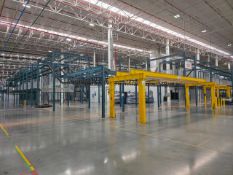 Complete 2022 paint line in parallel, Line 1: Nordson powder coating application, with clean roo