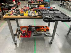 Lot of tools, Contains: Set of sockets of various sizes, screwdrivers, drill bit cases, hammers, pr