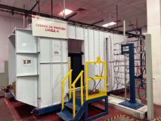 Line 4 includes an electrostatic powder coating system manufactured by Nordson Corporation in 2022,