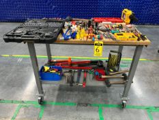 Lot of tools, Contains: Set of sockets of various sizes, screwdrivers, drill bit cases, hammers, pr