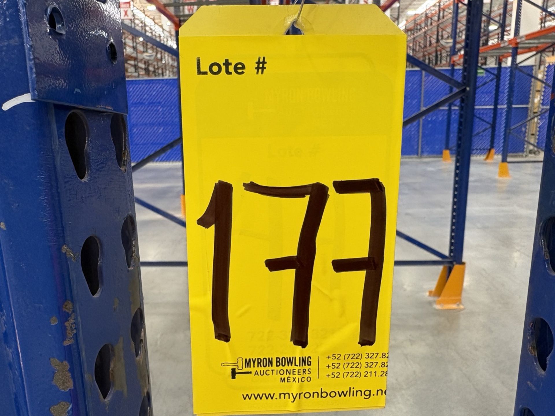 2 rows of storage racks measuring 11 meters long, 6 meters high, and 1. ...