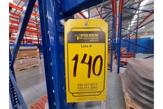 2 rows of storage racks measuring 11 meters long, 6 meters high, and 1. ...
