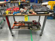 Lot of tools, Contains: Set of sockets of various sizes, screwdrivers, drill bit cases, hammers, pr
