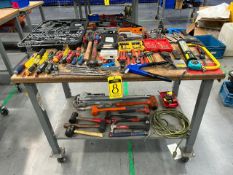 Lot of tools, Contains: Set of sockets of various sizes, screwdrivers, drill bit cases, hammers, pr