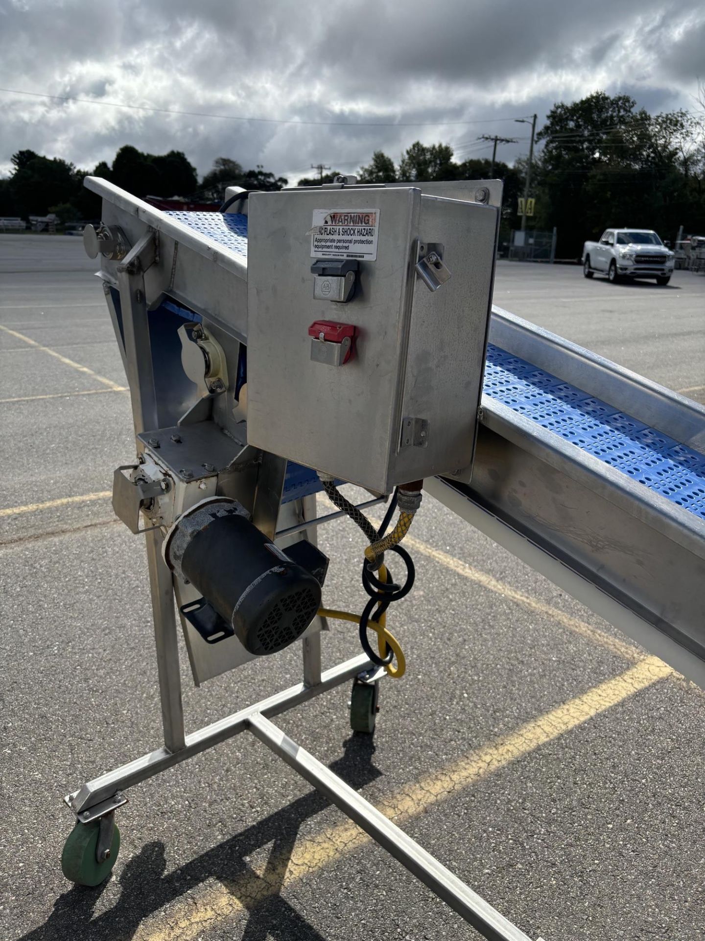 Stainless Steel Portable Conveyor, 12" W X 7' L (Located in Wilkesboro, NC) - Image 5 of 6