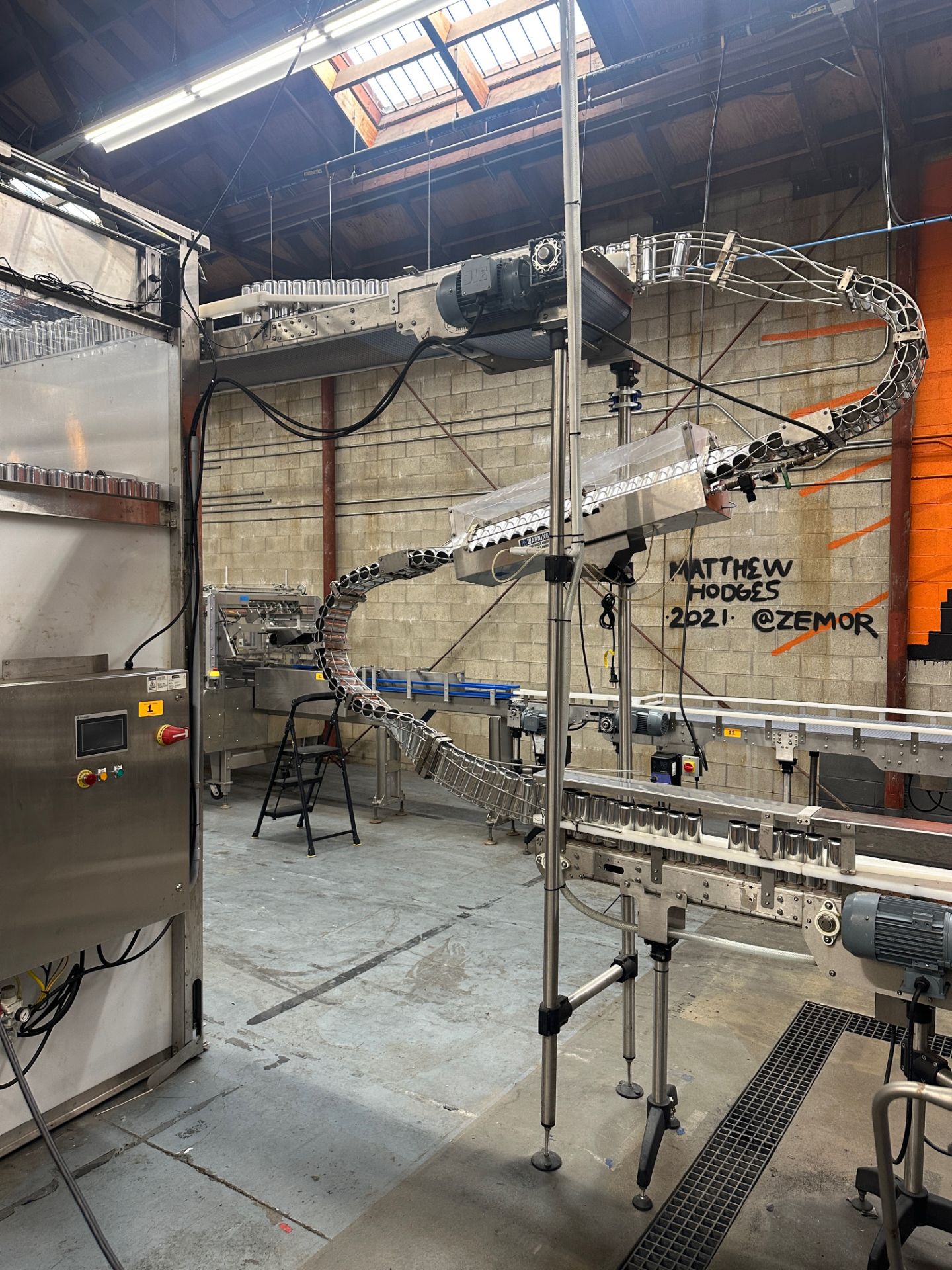 Depal Machine 2021 Palmer Model DEPAL Stainless Steel Depalletizer with Spiral ...