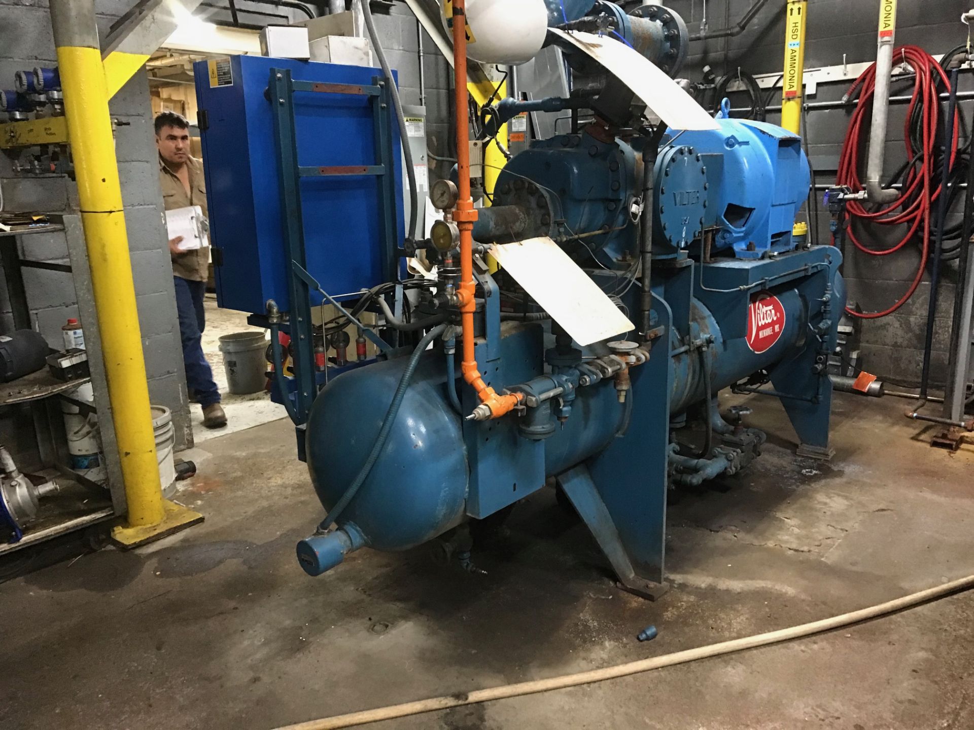 Vilter Ammonia Screw Compressor, 200 HP, Updated Vission 20/20 Controls ...