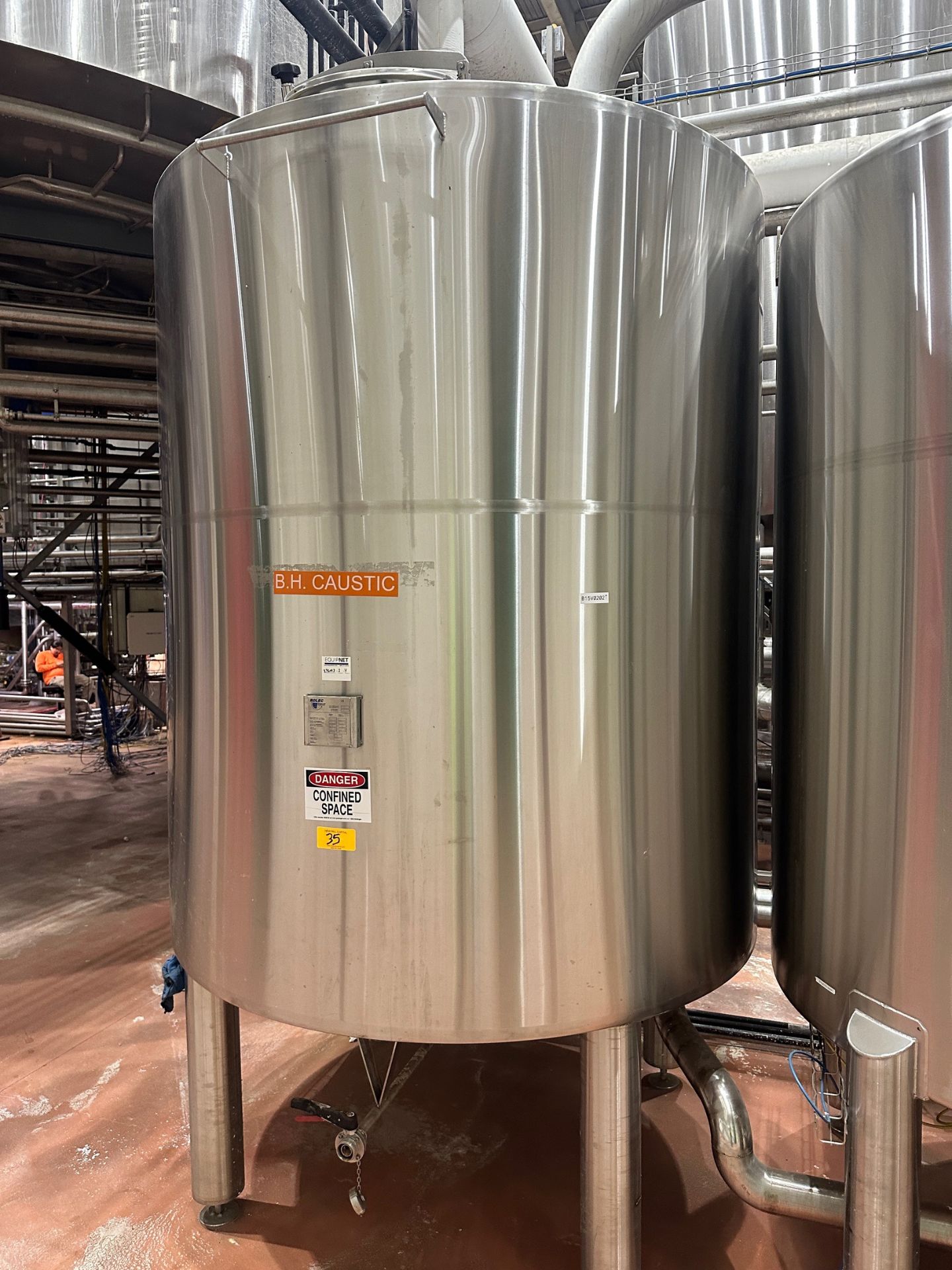 Butank ROLEC 42 BBL Stainless Steel Caustic Tank - Subject to Bulk Lot 2 - The ...