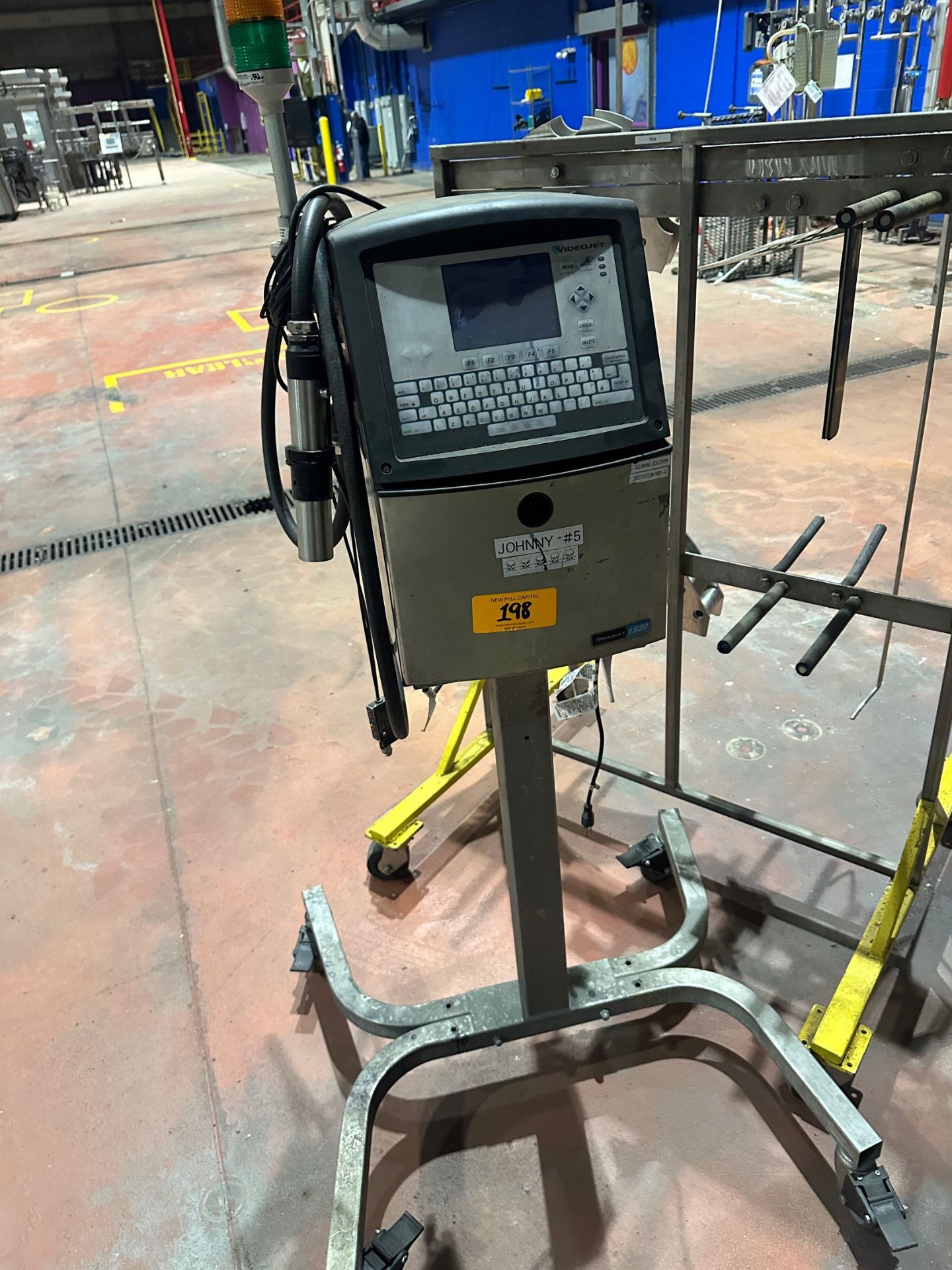 Videojet Ink Jet Coding Machine - Model 1520, S/N 1614502C22WD ...