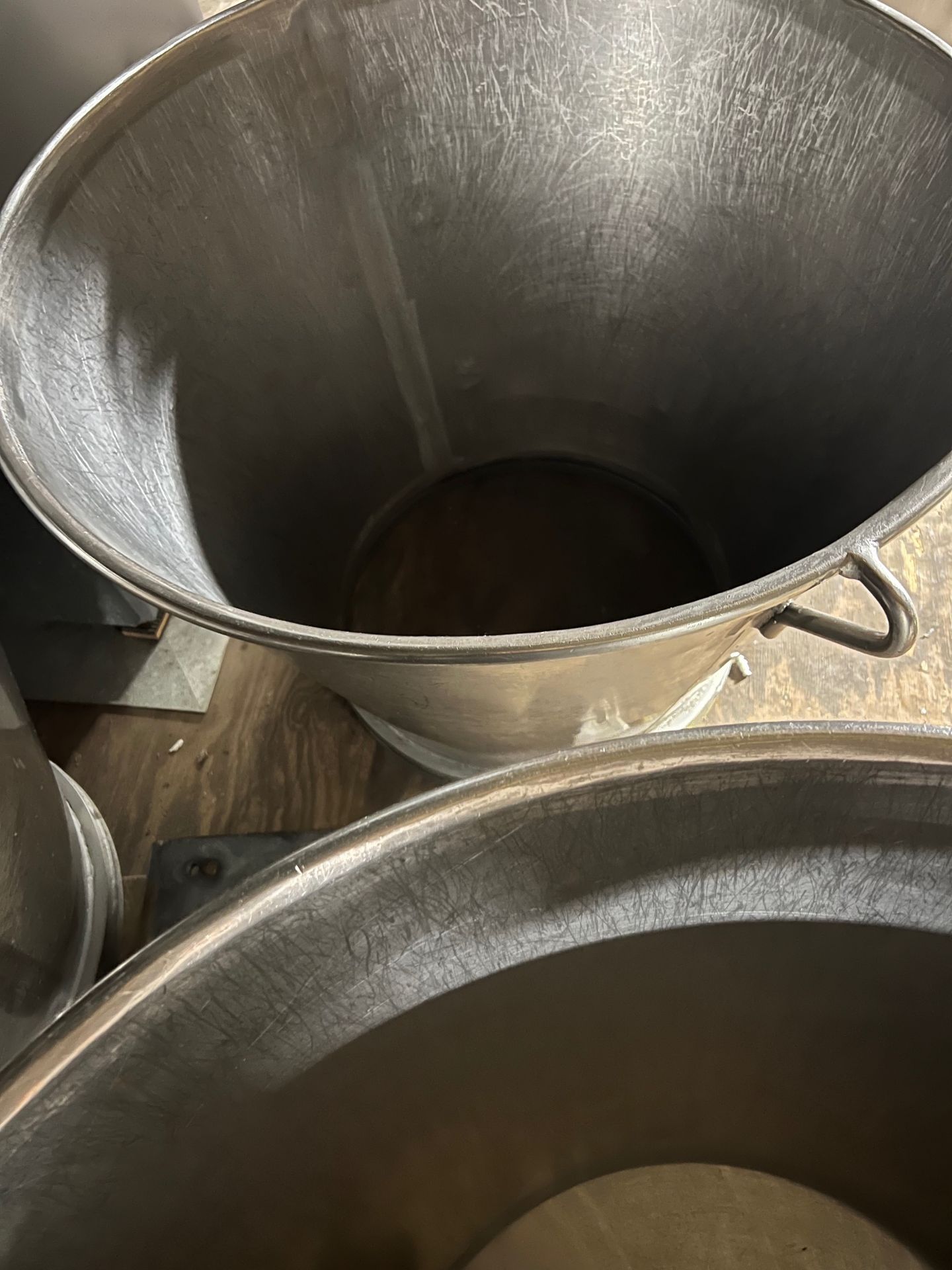 Lot of (8) Stainless Steel Mixing Vats on Wheels (Site Ref: 19)