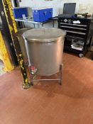 Silver State Stainless 35 Gallon Stainless Steel Balance Tank, Dish Bottom, 3 Stain | Rig Fee $75