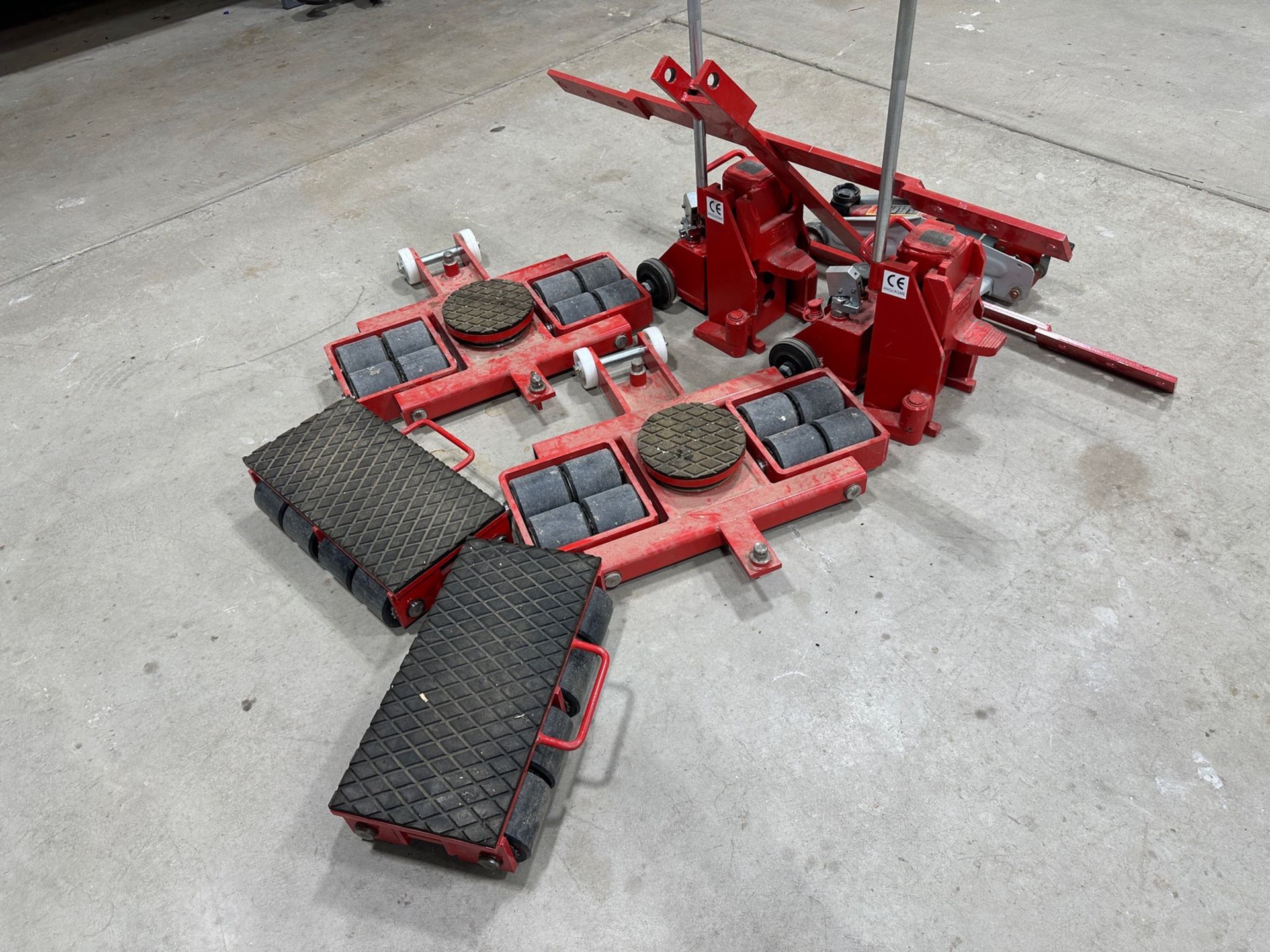 Lot of GKS Heavy Duty Moving Skates and Jacks | Required Rigging and ...
