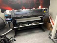 HP Latex 115 Wide Format Printer with Paper and Storage Rack | Rig Fee $325
