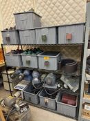 Lot of Sander/Grinders and Rolls/Wraps with Shelving Unit | Rig Fee $275