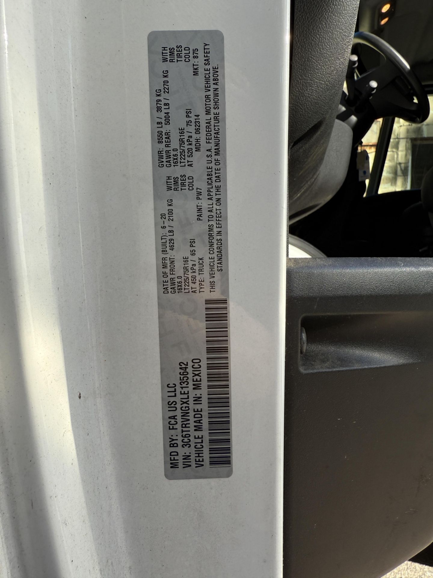 2020 Ram ProMaster 1500, Side Sliding Door , Double Back Door, Gas, V6 ...